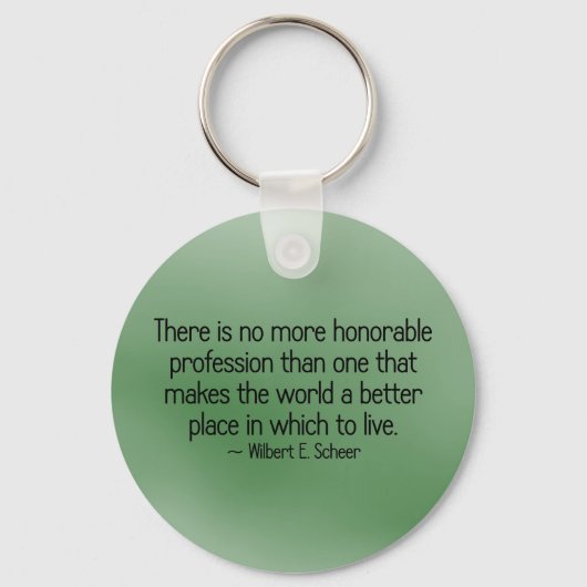 De wereld beter maken sleutelhanger (Voorkant)