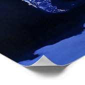 De wereld bij nacht - Kaart, Ruimte Poster (Hoek)