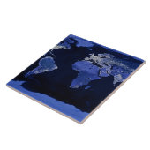 De wereld bij nacht - Kaart, Ruimte Tegeltje (Zijkant)