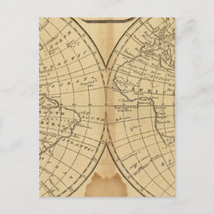 De wereld briefkaart