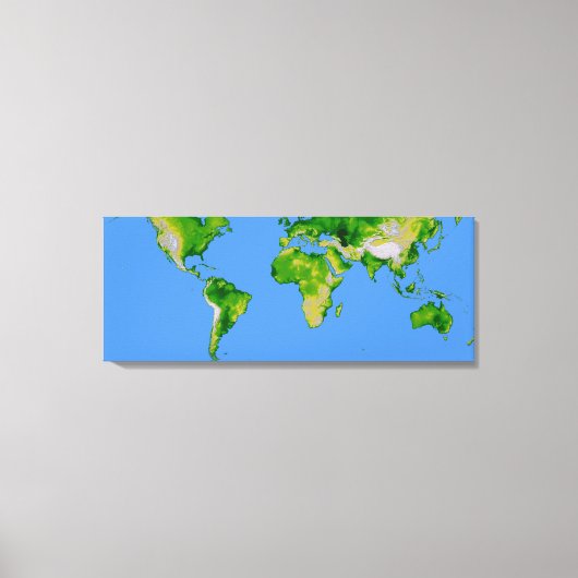 De wereld canvas afdruk (Voorkant)