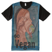 De wereld consumeren All-Over-Print t-shirt (Voorkant)