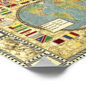 De wereld - Decoratief Poster (Hoek)