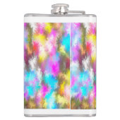 De wereld die we leven wordt gewaardeerd heupfles (Achterkant)