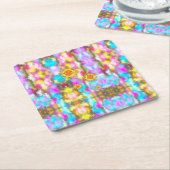 De wereld die we leven wordt gewaardeerd kartonnen onderzetters (Schuin)