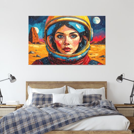 DE WERELD DIE WE ONTDEKTEN 9 CANVAS AFDRUK (Insitu (Slaapkamer))