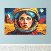 DE WERELD DIE WE ONTDEKTEN 9 CANVAS AFDRUK (Insitu (Houten vloer))
