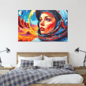 DE WERELD DIE WE ONTDEKTEN CANVAS AFDRUK (Insitu (Slaapkamer))