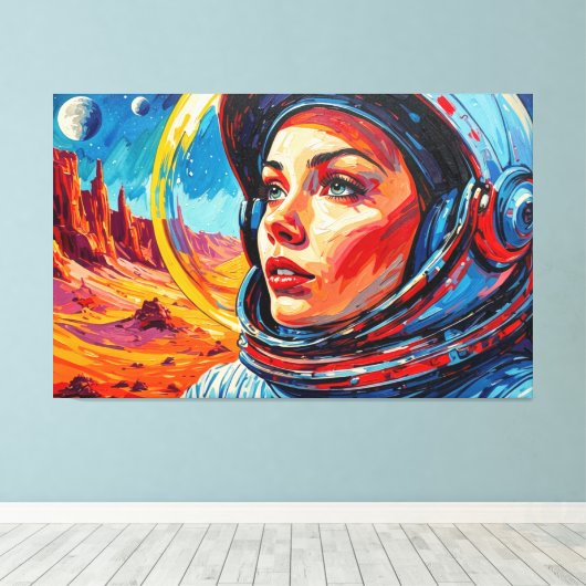 DE WERELD DIE WE ONTDEKTEN CANVAS AFDRUK (Insitu (Houten vloer))