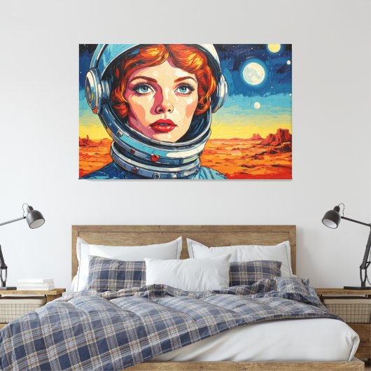 DE WERELD DIE WIJ ONTDEKTEN 18 CANVAS AFDRUK (Insitu (Slaapkamer))