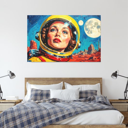 DE WERELD DIE WIJ ONTDEKTEN 20 CANVAS AFDRUK (Insitu (Slaapkamer))