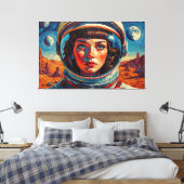 DE WERELD DIE WIJ ONTDEKTEN 4 CANVAS AFDRUK (Insitu (Slaapkamer))