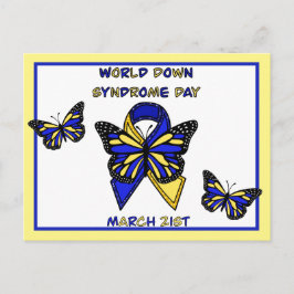De Wereld Down Syndrome Dag is 21 maart Briefkaart