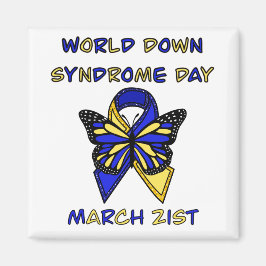 De Wereld Down Syndrome Dag is 21 maart Magneet