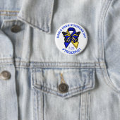 De Wereld Down Syndrome Dag is 21 maart Ronde Button 5,7 Cm (In situ)