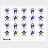 De Wereld Down Syndrome Dag is 21 maart Ronde Sticker (Vel)