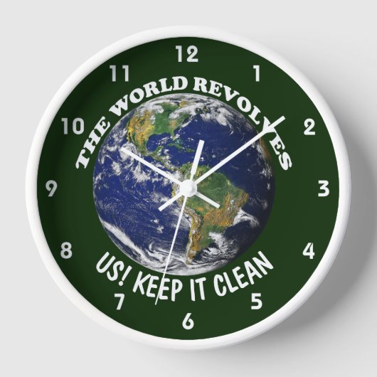 De wereld draait om ons en houdt het schoon bewust (Voorkant)