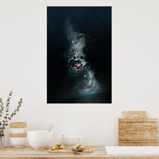 De wereld draait om poster (Keuken)