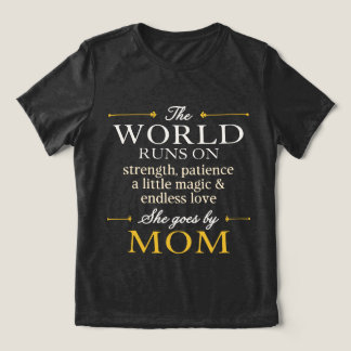 De Wereld Draait Op Liefde Ze Gaat Door Het Leven  Tri-Blend Shirt