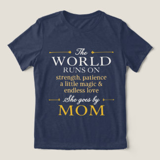 De Wereld Draait Op Liefde Ze Gaat Door Het Leven  Tri-Blend Shirt