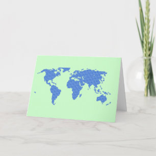 de wereld een beter wenskaart maken kaart