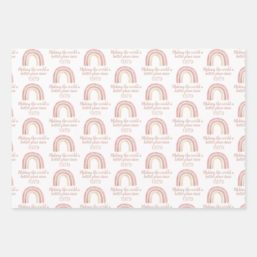 De wereld een beter werkpapier maken inpakpapier vel (Voorkant)