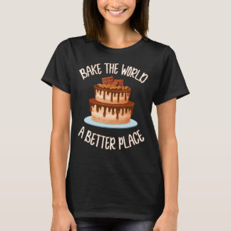 De wereld een betere plek bieden met keukenkookwer t-shirt