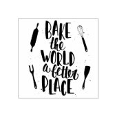 De wereld een betere plek geven rubberstempel (Afrduk)