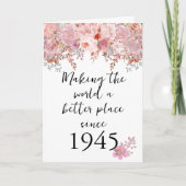 De wereld een betere plek maken 1945 80th kaart (Voorkant)