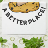 De wereld een betere plek om te kotsen theedoek (Gevouwen)