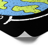 De wereld een foneem op een moment dyslexie bewust poster (Hoek)