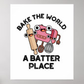 De wereld een slag om een grappige manier van bake poster (Voorkant)