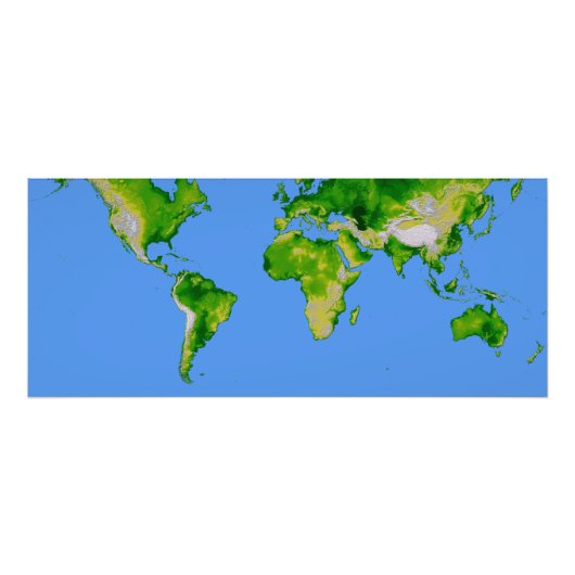 De wereld foto afdruk (Voorkant)