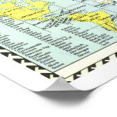 " De wereld: Gedetailleerde MAP 1960 ... Poster (Hoek)