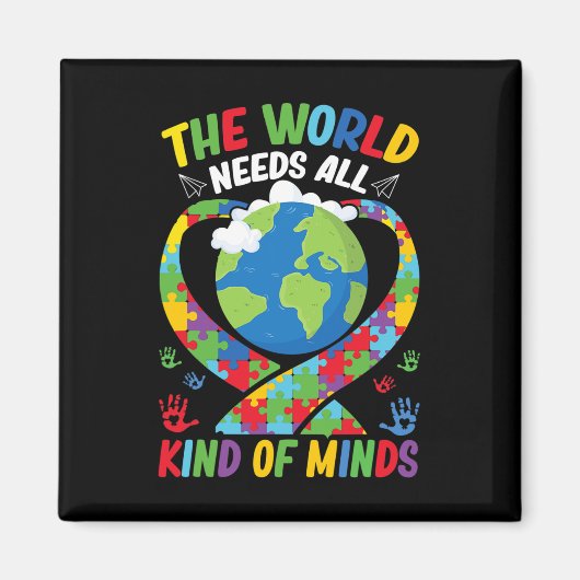 De wereld heeft alle soorten van minderheden nodig magneet (Voorkant)