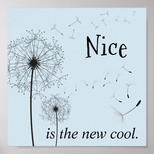 De wereld heeft een beetje Nice nodig (Poster) Poster (Voorkant)