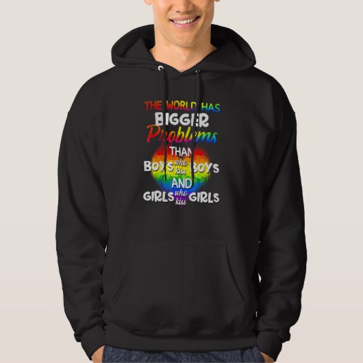De wereld heeft een groter probleem dan LGBT-gemee Hoodie (Voorkant)