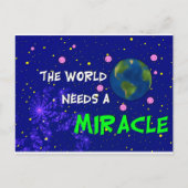 De wereld heeft een spiegel nodig briefkaart (Voorkant)