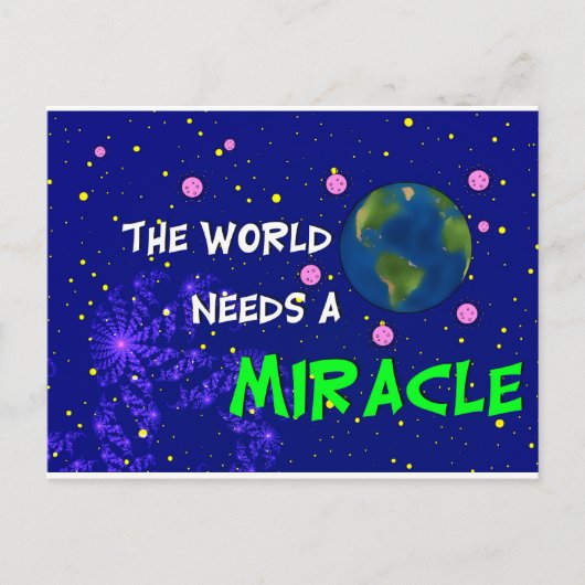 De wereld heeft een spiegel nodig briefkaart (Voorkant)