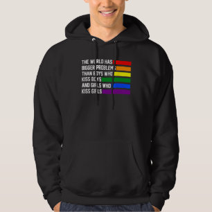 de wereld heeft grotere problemen dan lhbt-jongere hoodie