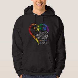 De wereld heeft grotere problemen LGBTQ-bondgenoot Hoodie