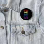 De Wereld Heeft Grotere Problemen Lgbtqia+ Pride M Ronde Button 5,7 Cm (In situ)
