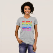 De wereld heeft grotere problemen t-shirt (Voorkant volledig)