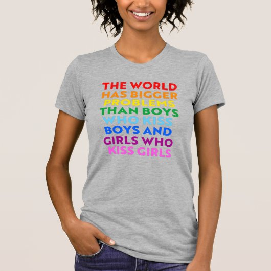 De wereld heeft grotere problemen t-shirt (Voorkant)
