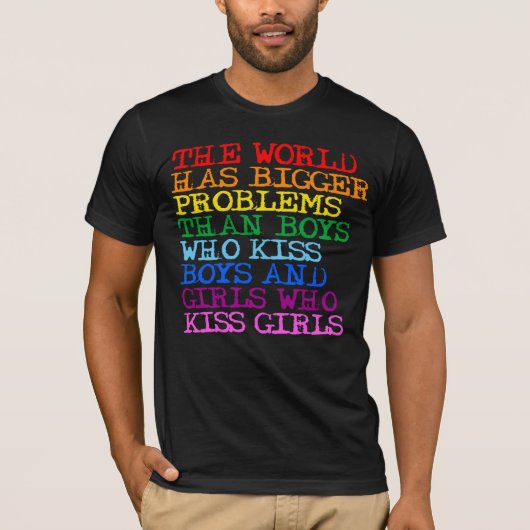 De wereld heeft grotere problemen t-shirt (Voorkant)