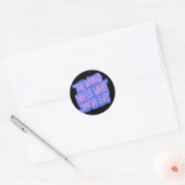 De wereld heeft jou nodig 1 ronde sticker (Envelop)