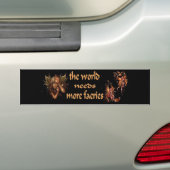De wereld heeft meer faeries nodig bumpersticker (Op auto)