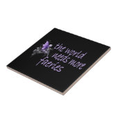 De wereld heeft meer faeries nodig tegeltje (Zijkant)