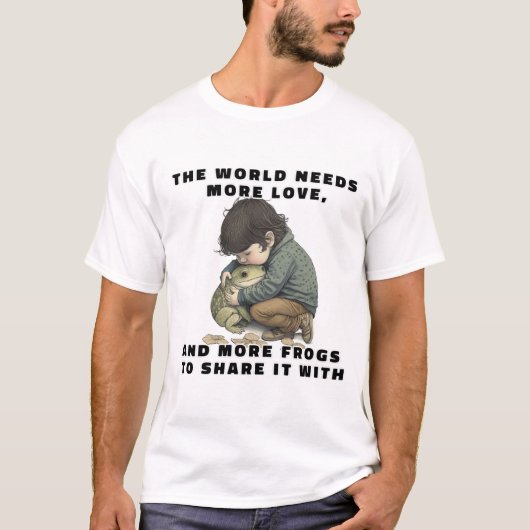 De wereld heeft meer liefde nodig t-shirt (Voorkant)