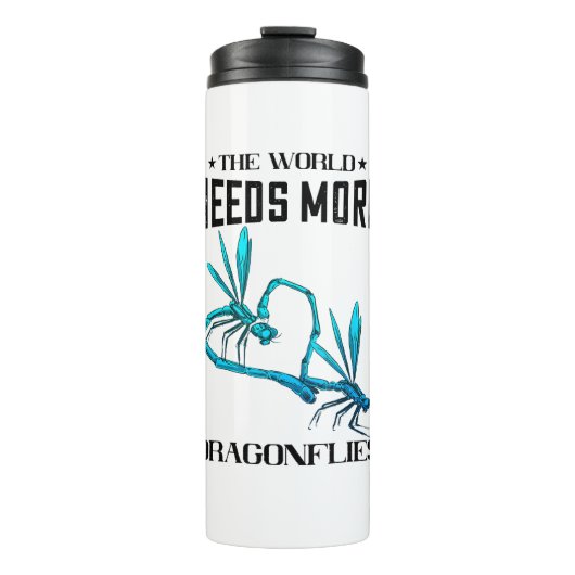 De wereld heeft meer Natuur insect libellen nodig Thermosbeker (Voorkant)